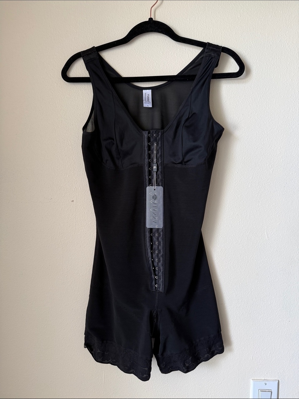 Waist-Slimming Full Body Shaper Romper - Black